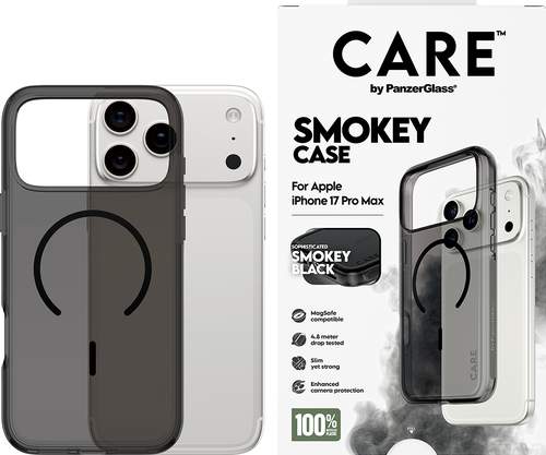 CARE by Panzerglass Case Urban Explorer MagSafe Noir - Smokey- iPhone 17 Pro Max