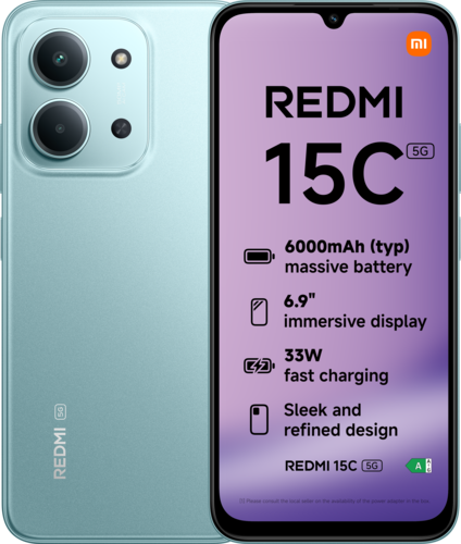 Xiaomi Redmi 15C 5G 4GB RAM 256GB ROM - Groen