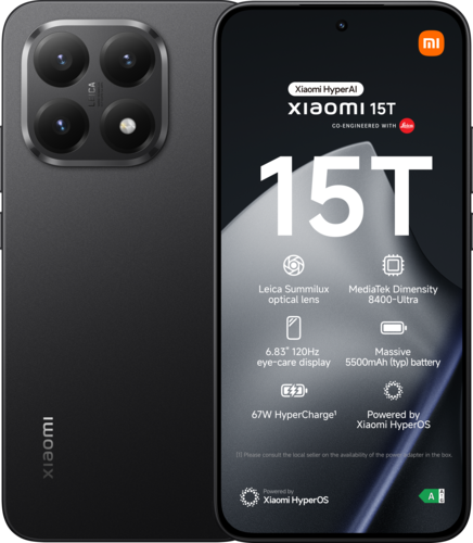 Xiaomi 15T 12GB RAM 512GB ROM - Zwart