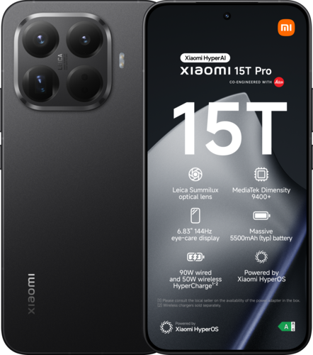 Xiaomi 15T Pro 12GB RAM 256GB ROM - Zwart
