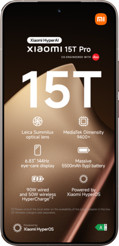 Xiaomi 15T Pro 12GB RAM 256GB ROM - Goud