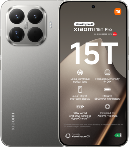 Xiaomi 15T Pro 12GB RAM 512GB ROM - Grijs