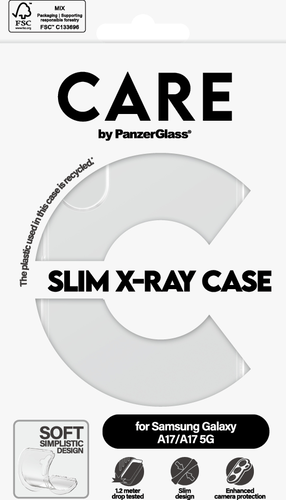 CARE. by Panzerglass Fashionable Case X-Ray Soft - Clear - Samsung A17 4G/5G