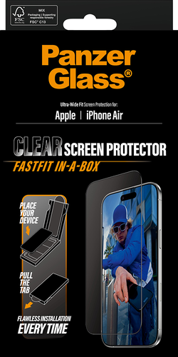PanzerGlass Screen Protector UWF Fastfit in-a-box  - Clear - iPhone Air