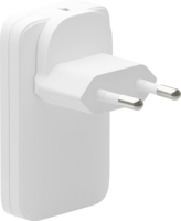 Dbramante re-charge Pro - EU/US Slim Charger - USB-C 20W+USB-A 18W - Wit