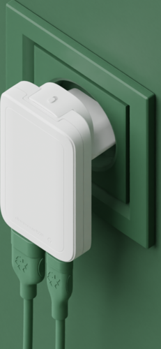 Dbramante re-charge Pro - EU/US Slim Charger - USB-C 30W+USB-A 30W - Wit