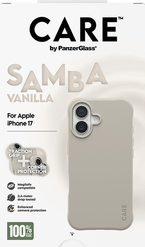 CARE by Panzerglass Fashionable Case Samba w. Magsafe - Vanilla - iPhone 17