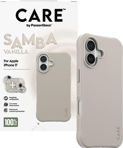 CARE by Panzerglass Fashionable Case Samba w. Magsafe - Vanilla - iPhone 17