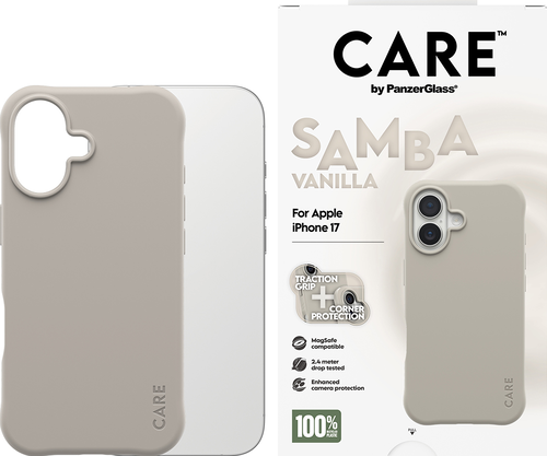 CARE by Panzerglass Fashionable Case Samba w. Magsafe - Vanilla - iPhone 17