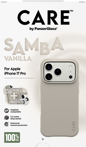 CARE by Panzerglass Fashionable Case Samba w. Magsafe - Vanilla - iPhone 17 Pro