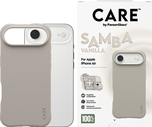 CARE by Panzerglass Fashionable Case Samba w. Magsafe - Vanilla - iPhone Air