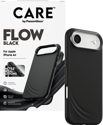 CARE by Panzerglass Feature FLOW Case w. Magsafe - Zwart - iPhone Air