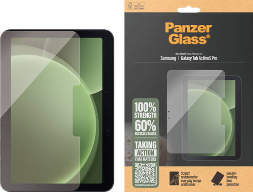 PanzerGlass Screen Pro Ultra-Wide Fit - Clear - Samsung Galaxy Tab Active5 Pro