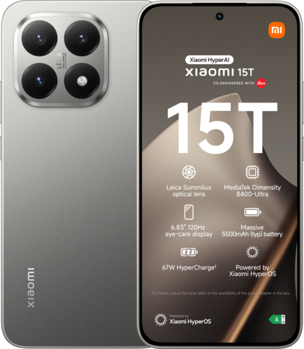 Xiaomi 15T 12GB RAM 512GB ROM - Grijs