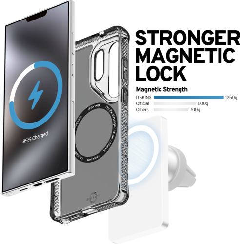 ITSkins Hybrid R Vapor with Magsafe - Smoke - voor Samsung Galaxy S26 Ultra