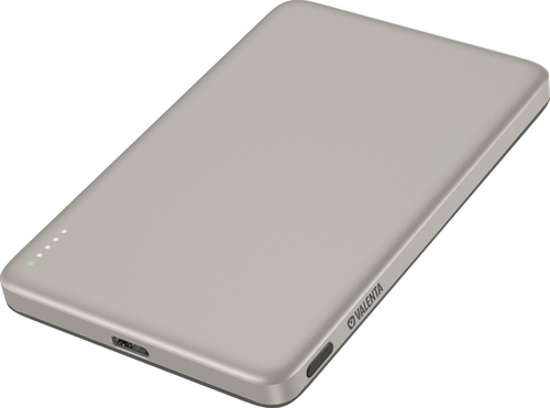 Valenta Powerbank MagSafe Ultra Slim 5.000 mAh - Natural