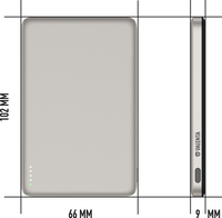 Valenta Powerbank MagSafe Ultra Slim 5.000 mAh - Natural