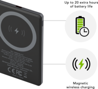 Dbramante re-charge - Power Bank 5K Wireless v2 - Grijs