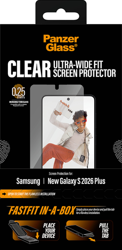 PanzerGlass Screen Protector UWF Fastfit in-a-box - Clear - Samsung Galaxy S26+