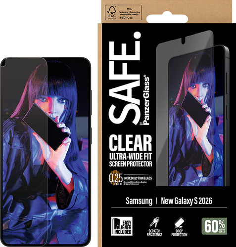 SAFE. by PanzerGlass Screen Protector UWF - Clear - Samsung Galaxy S26
