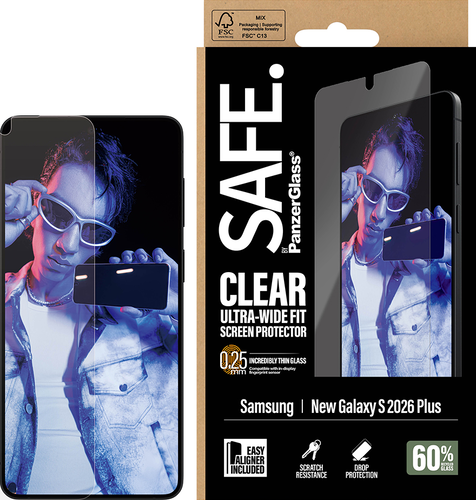 SAFE. by PanzerGlass Screen Protector UWF - Clear - Samsung Galaxy S26+