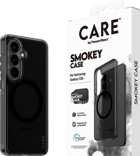 CARE by Panzerglass Urban Explorer Case w. noir Qi -Smokey- Samsung Galaxy S26
