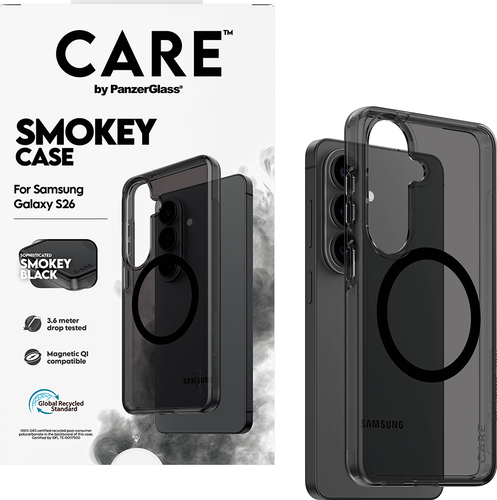 CARE by Panzerglass Urban Explorer Case w. noir Qi -Smokey- Samsung Galaxy S26