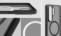 Samsung Capella Magnet Case - Zwart - Samsung Galaxy S26 Ultra