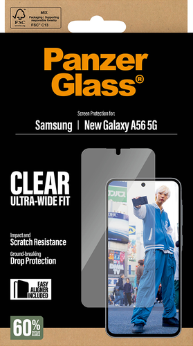 PanzerGlass Screen Protector Ultra-Wide Fit - Clear - Samsung Galaxy A57 5G