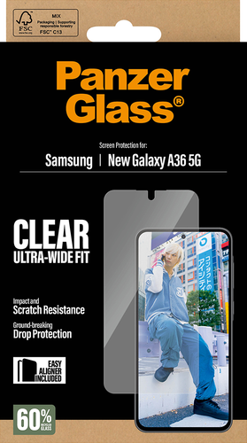 PanzerGlass Screen Protector Ultra-Wide Fit - Clear - Samsung Galaxy A37 5G