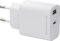 Dbramante re-charge - EU Thuislader - USB-C 25W+USB-A 18W - Wit