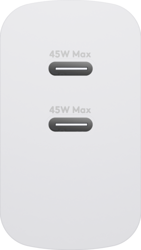 Dbramante - EU Thuislader - 2x USB-C 45W - Wit