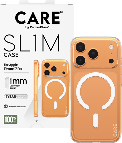 CARE by Panzerglass SL1M Case w. Magsafe - Transparent - iPhone 17 Pro