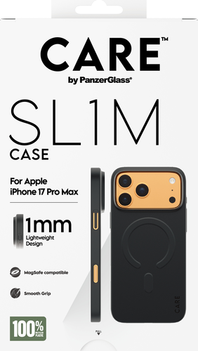 CARE by Panzerglass SL1M Case w. Magsafe - Black - iPhone 17 Pro Max