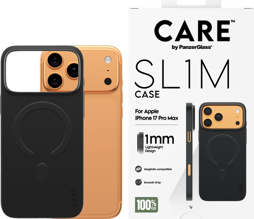 CARE by Panzerglass SL1M Case w. Magsafe - Black - iPhone 17 Pro Max