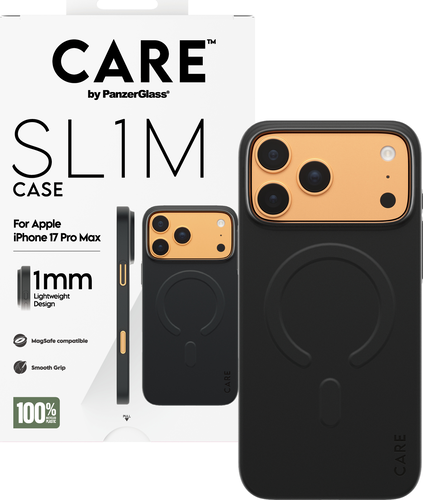 CARE by Panzerglass SL1M Case w. Magsafe - Black - iPhone 17 Pro Max