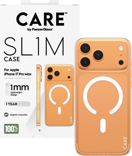 CARE by Panzerglass SL1M Case w. Magsafe - Transparent - iPhone 17 Pro Max