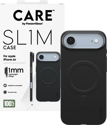 CARE by Panzerglass SL1M Case w. Magsafe - Zwart - iPhone Air