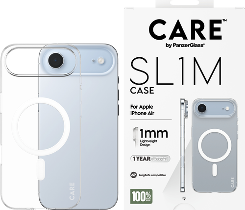 CARE by Panzerglass SL1M Case w. Magsafe - Transparant - iPhone Air