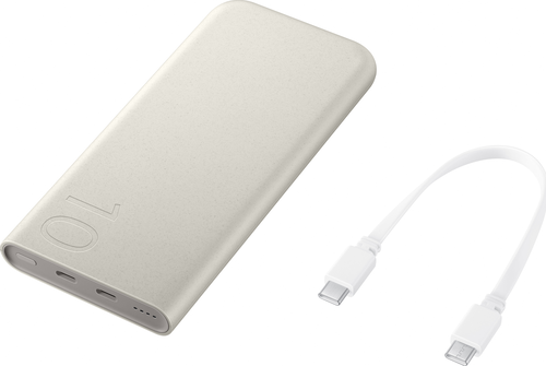 Samsung battery pack - Dual port Type C - 10.000mAh - 25W PD - Beige