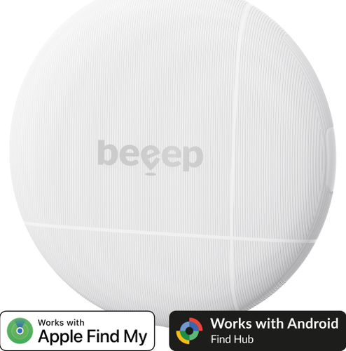 Beeep OneTag Apple Find My & Android Tracker & Keychain - 1 pack - White