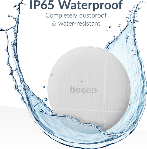 Beeep OneTag Apple Find My & Android Tracker & Keychain - 1 pack - White