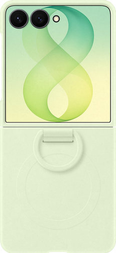 Samsung Silicone Ring Magnet case - Green - Samsung Galaxy Z Flip8 5G