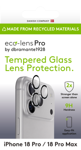 DBramante Camera Eco-Lens - Transparant - for iPhone 18 Pro / Pro Max