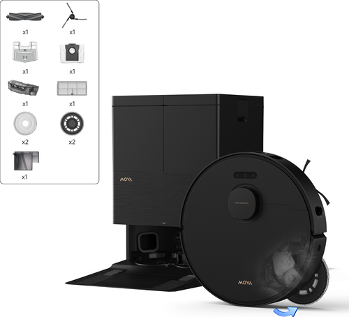 Mova Robotstofzuiger E50 Pro Ultra Zwart