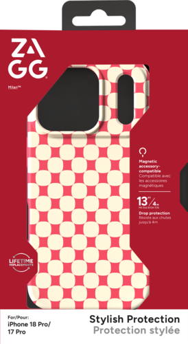 ZAGG Milan Snap Case - PolkaDotMatrix - iPhone 18 Pro/17 Pro