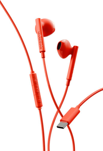 Urbanista San Francisco 2 USB-C Bedrade Oortjes - Poppy Orange