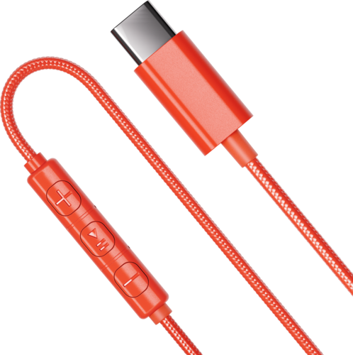 Urbanista San Francisco 2 USB-C Bedrade Oortjes - Poppy Orange