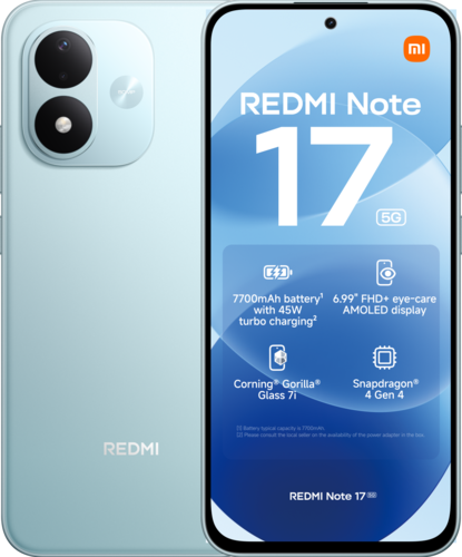 Redmi Note 17 5G - 6GB/128GB - Sky Teal