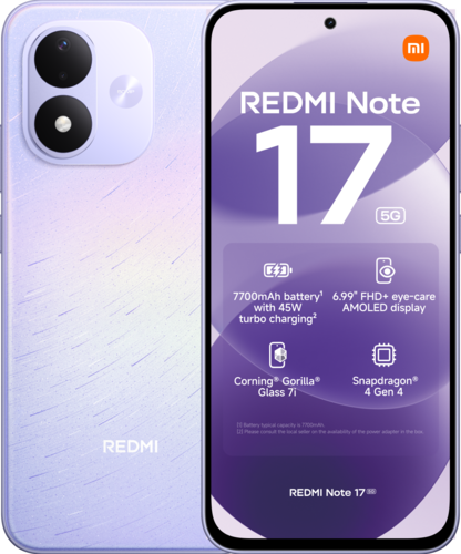 Redmi Note 17 5G - 8GB/256GB - Celestial Paars